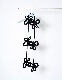 Flower Bond Yarn Belt / black