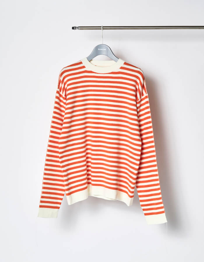 As You Are Knit / orange stripe