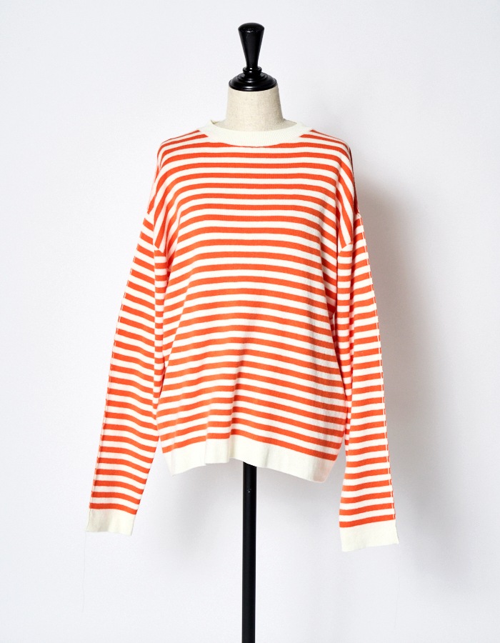 As You Are Knit / orange stripe