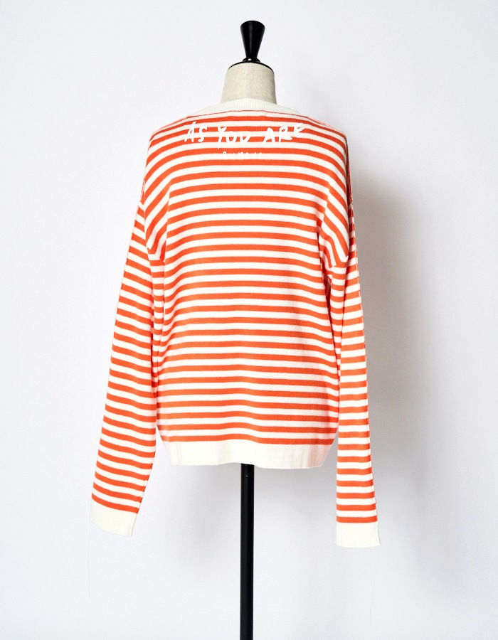 As You Are Knit / orange stripe