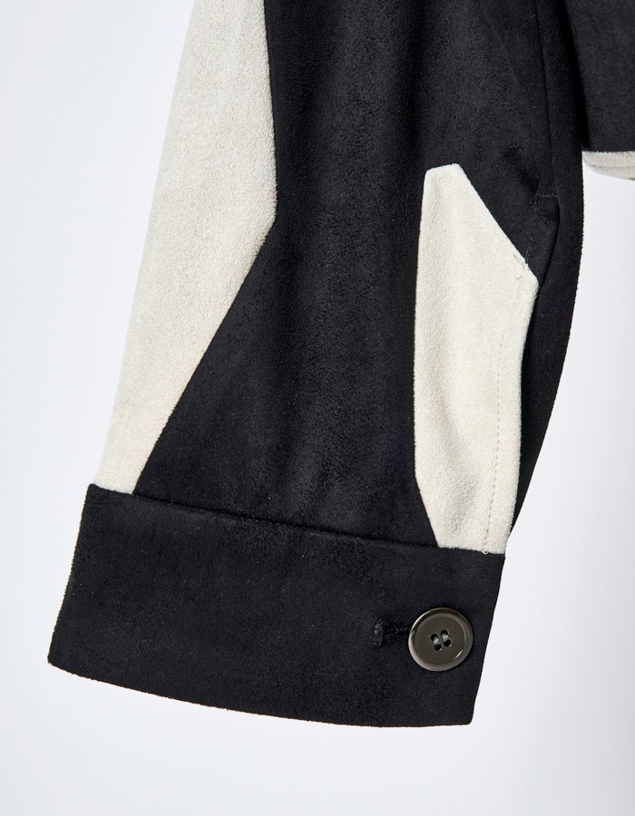 Scissors Patchwork Jacket / black