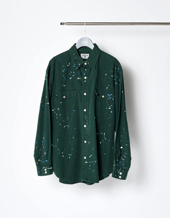 Remake Paint Shirt / green