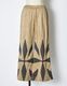 Scissors Patchwork Trousers / beige