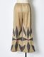 Scissors Patchwork Trousers / beige