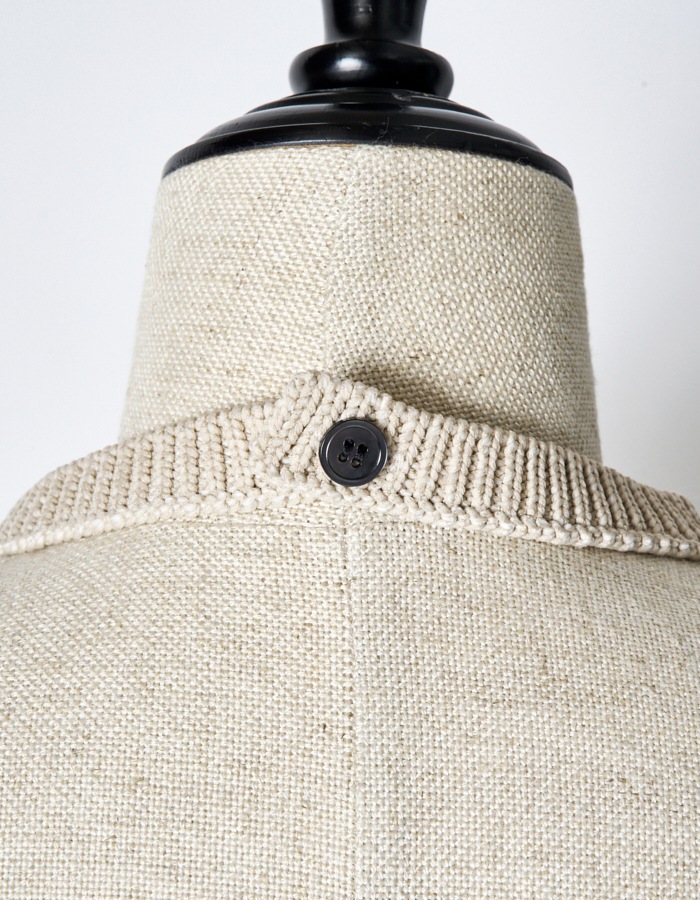 Leaf Fringe Bond Yarn Bustier / beige