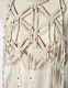 Leaf Fringe Bond Yarn Bustier / beige
