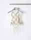 Leaf Fringe Bond Yarn Bustier / beige