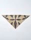 Scissors Patchwork Scarf / beige