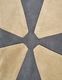 Scissors Patchwork Scarf / beige