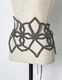 Snowflake Bond Yarn Belt / silver