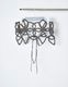 Snowflake Bond Yarn Belt / silver