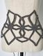 Snowflake Bond Yarn Belt / silver