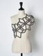 Snowflake Bond Yarn Belt / silver