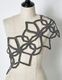Snowflake Bond Yarn Belt / silver