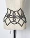 Snowflake Bond Yarn Belt / silver
