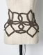 Snowflake Bond Yarn Belt / gold