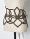 Snowflake Bond Yarn Belt / gold