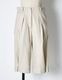 Side Button Half Pants / beige