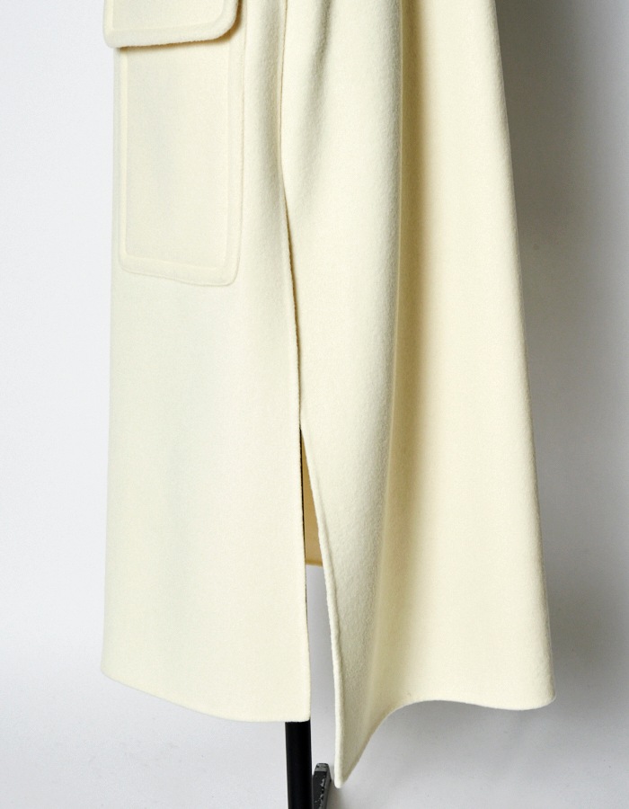 River Duffle Coat / white