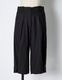 Side Button Half Pants / black