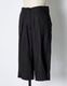 Side Button Half Pants / black