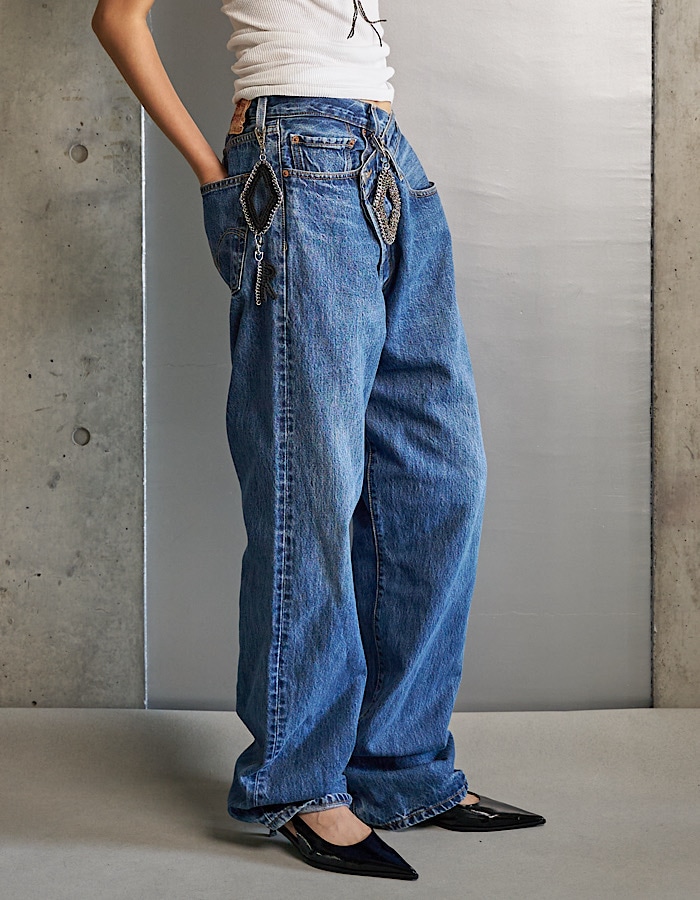 Remake Denim Trousers / medium blue