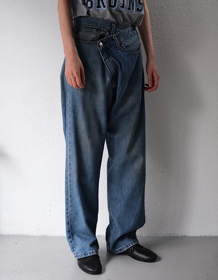 Remake Denim Trousers / medium blue