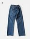 Remake Denim Trousers / medium blue