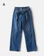 Remake Denim Trousers / medium blue