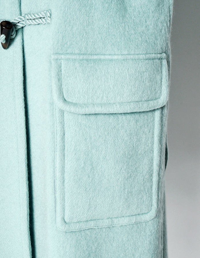 Shaggy River Duffle Coat / mint