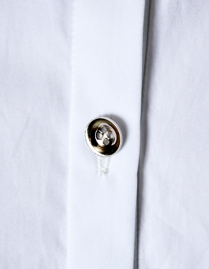 Typewriter Gathered Blouse / white