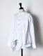 Typewriter Gathered Blouse / white