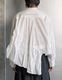Typewriter Gathered Blouse / white