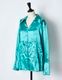 Tapa Pattern Embroidery Shirt / green
