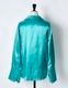Tapa Pattern Embroidery Shirt / green