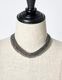 Chain Bond Yarn Choker / silver