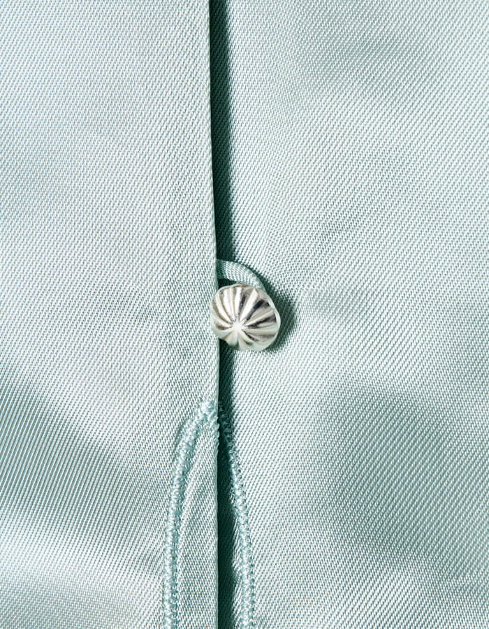 Tapa Pattern Embroidery Shirt / mint