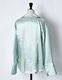 Tapa Pattern Embroidery Shirt / mint