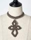 Snowflake Bond Yarn Choker / gold
