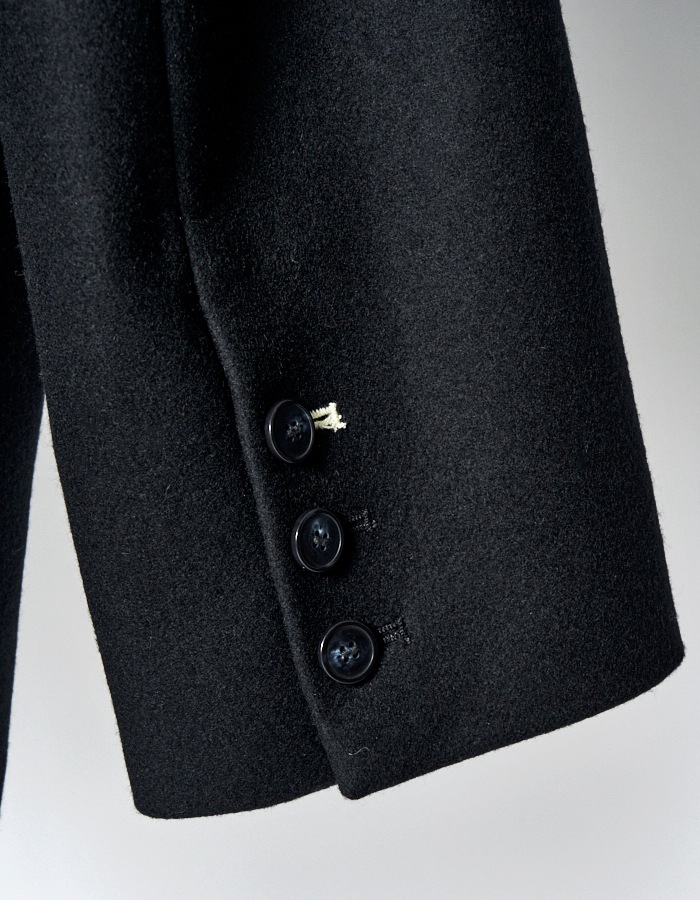 Wool Shirt Jacket / black