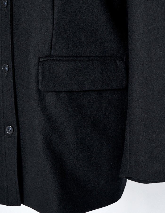 Wool Shirt Jacket / black