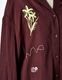 Treasure Embroidery Shirt / bordeaux