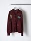 Treasure Embroidery Shirt / bordeaux