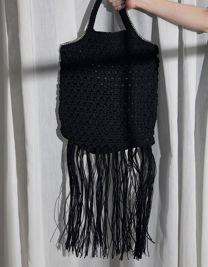 RUMCHE】Flower Bond Yarn Harness / black フラワーハーネス ファッション
