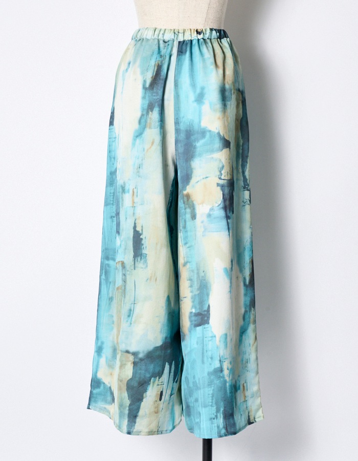 新品タグ付き】RUMCHE Water Print Trousers-