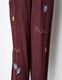 Treasure Embroidery Trousers / bordeaux