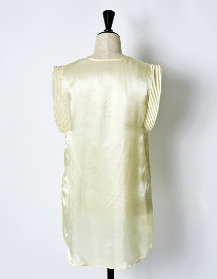 Viscose Sleeveless Tops / off white
