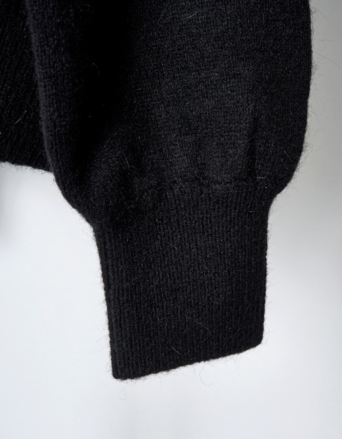 Layered Cardigan / black