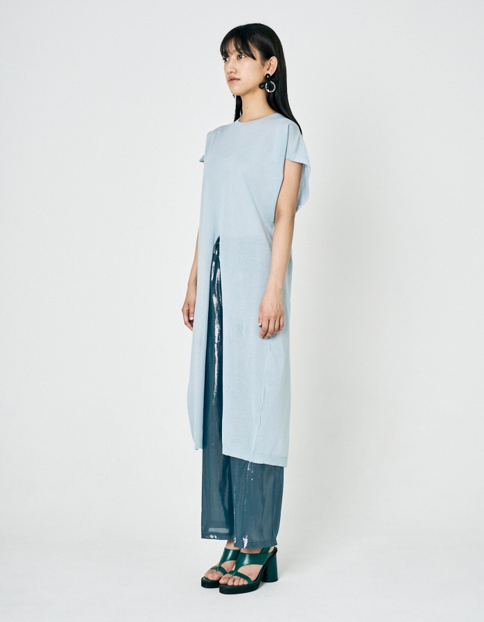 Flower Bond Yarn Pierced Earrings / black ACCESSORIES RUMCHE