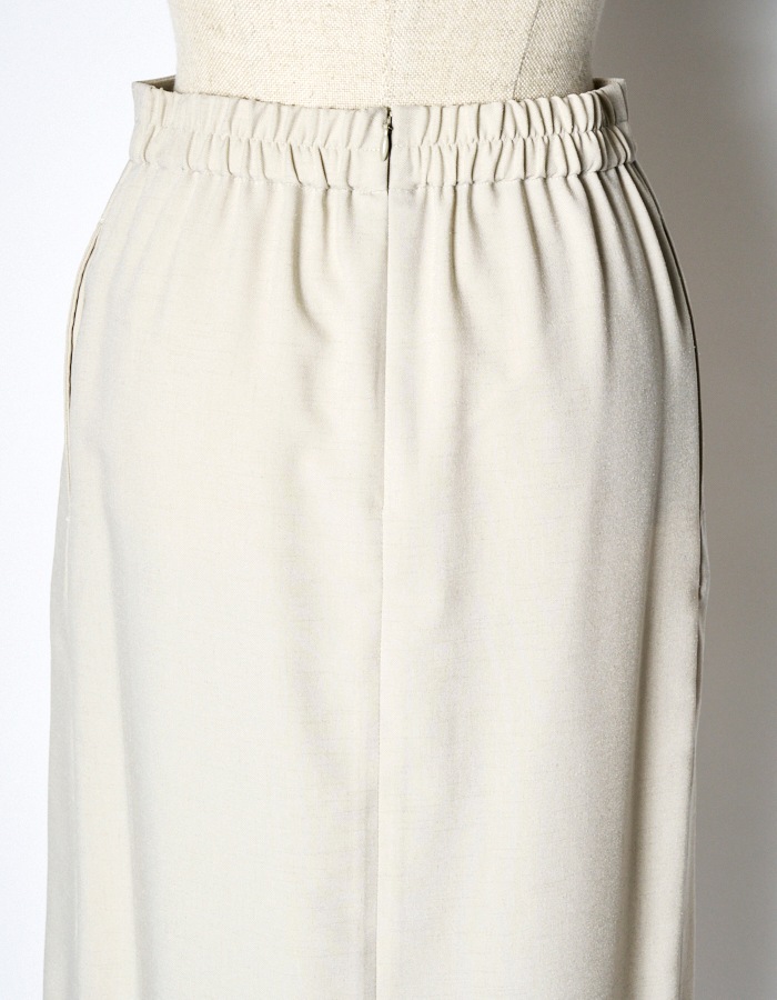 Straight Skirt / beige